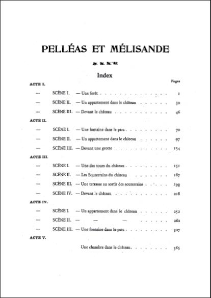 Pelleas Et Melisande Poche